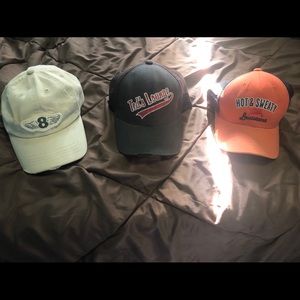 Three American eagle hats